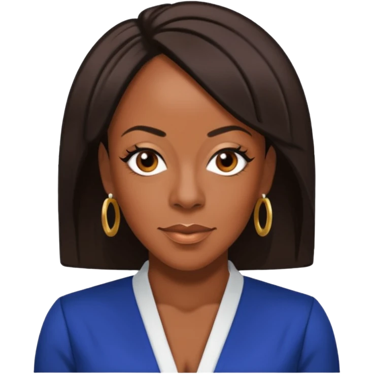 Tichina Arnold with dark brown hair emoji