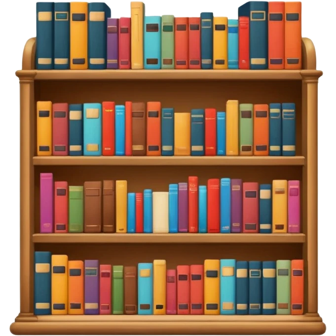 aestetic bookshelf y2k style emoji