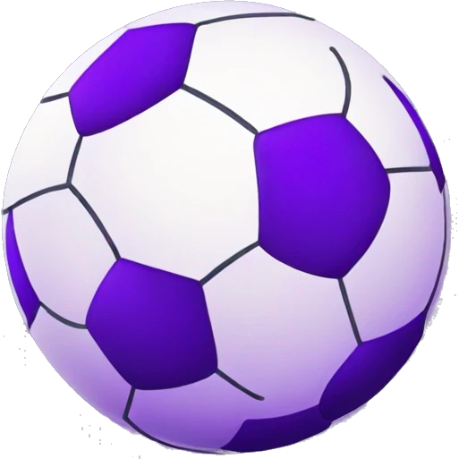 Purple football ball  emoji