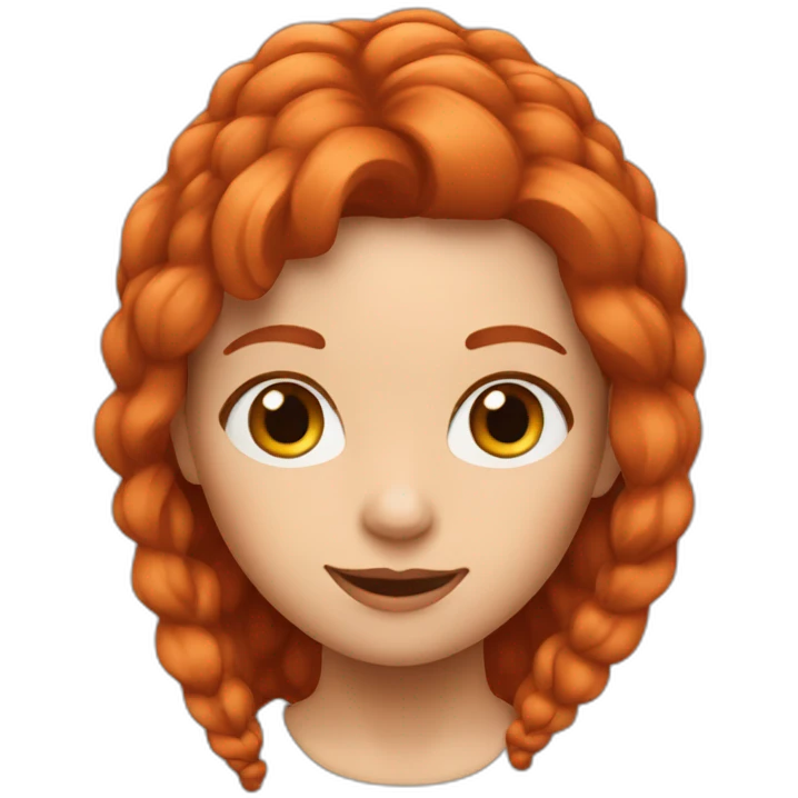Ein Mädchen mit roten haaren emoji