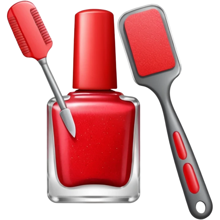 Create an icon with tools used by manicurists emoji