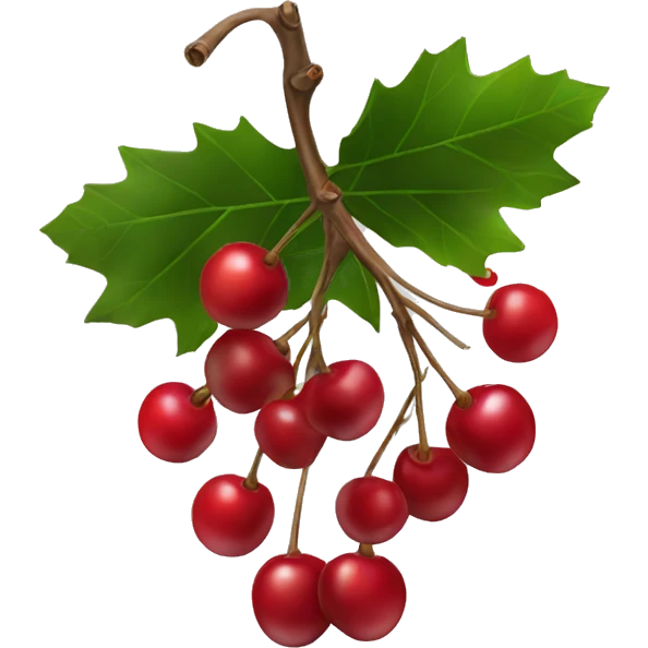 Christmas cherry emoji