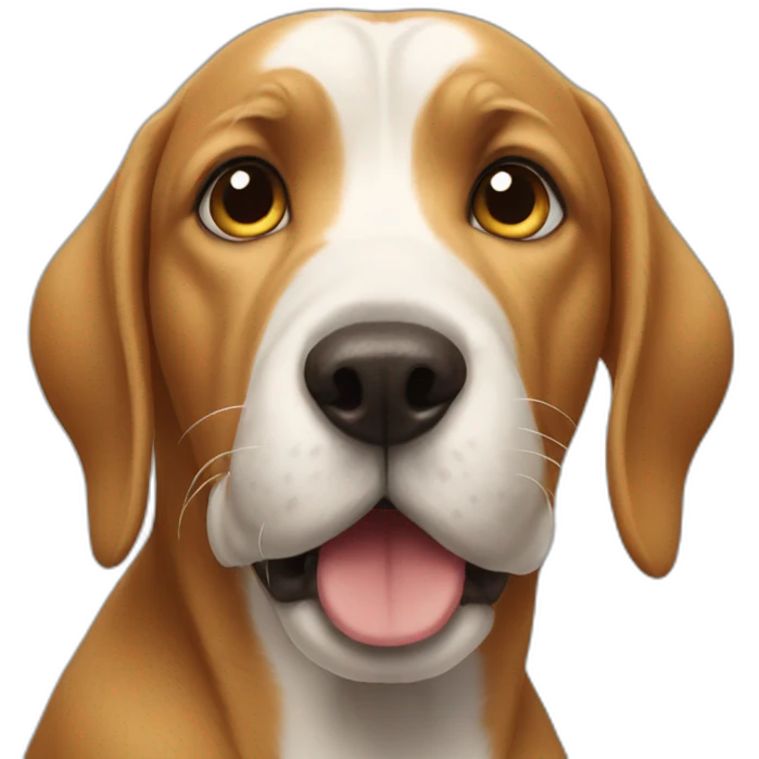 dog has big nose emoji