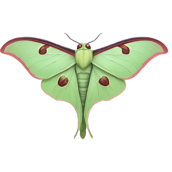 Luna moth emoji