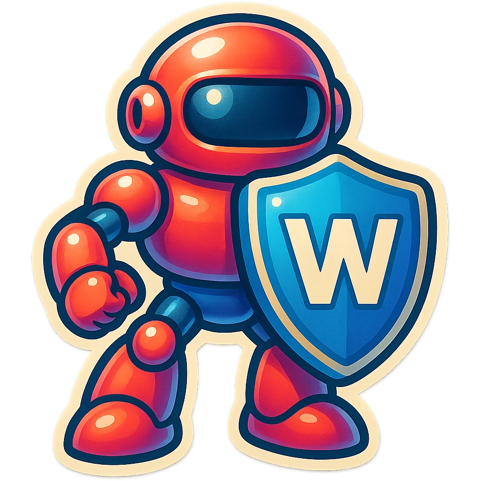 Lets do something else now. can you show me a iWexie shield robot emoji
