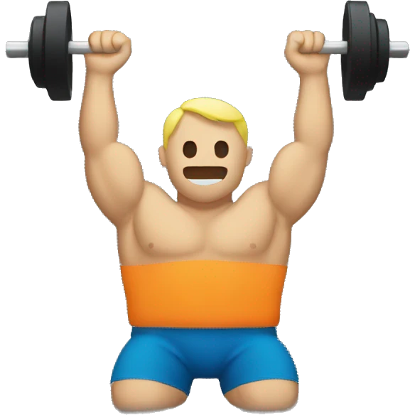lifting weight emoji