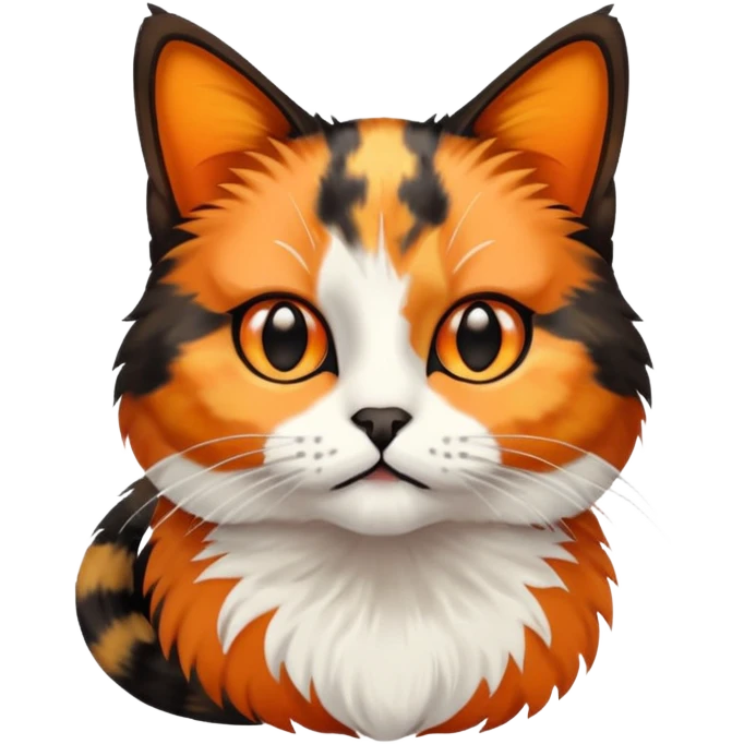 Tortoiseshell cat emoji
