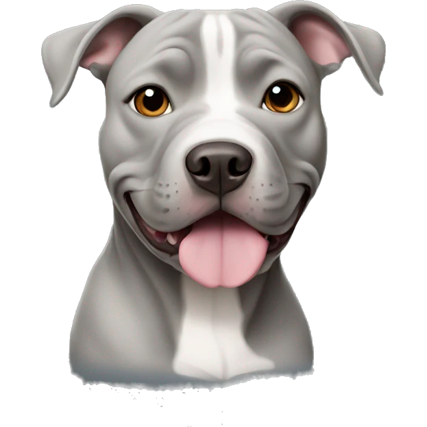grey pit bull emoji