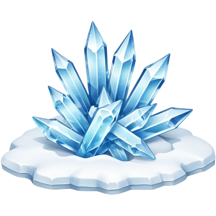  is-krystaller i snø emoji