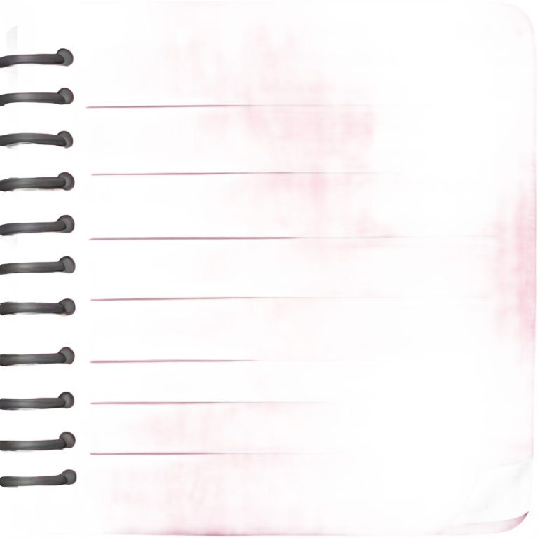 light pink notepad emoji