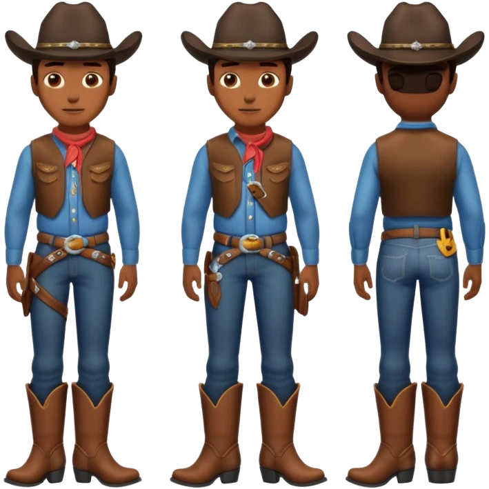 Cowboy cow emoji