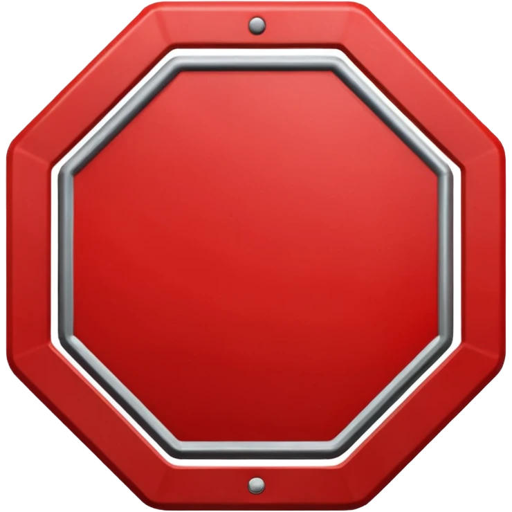 stop sign emoji