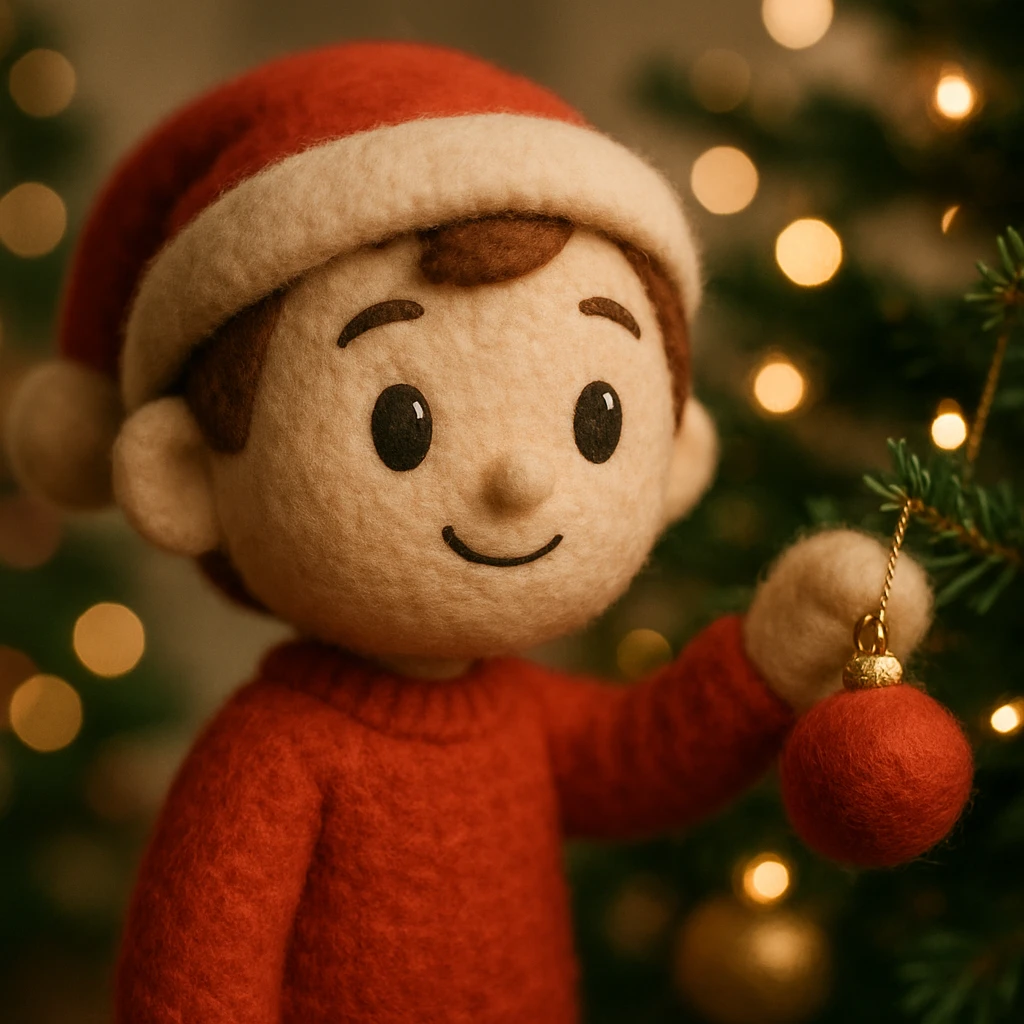 people decorating a Christmas tree emoji
