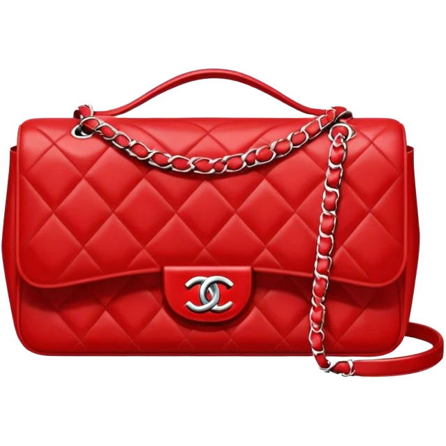 red chanel bag  emoji