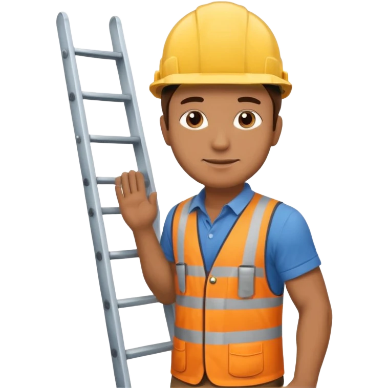 Man on a ladder emoji