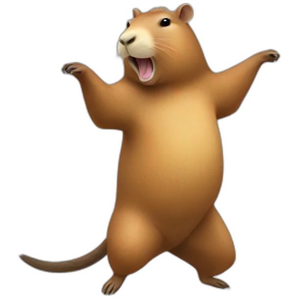 Capybara dancing joropo emoji