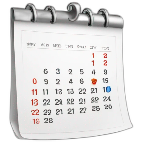blank calender emoji