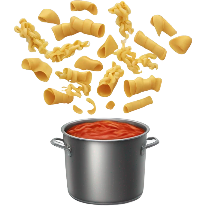 Food falling from an upside down pot  emoji