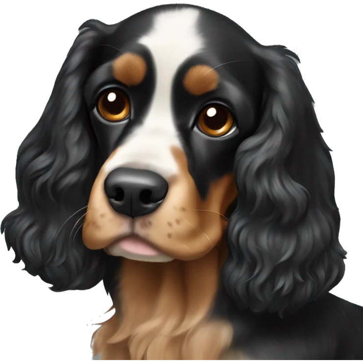 black and tan cocker spaniel emoji