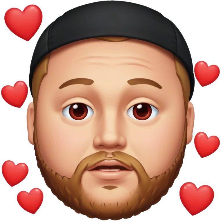 luke combs with hearts over eyes emoji