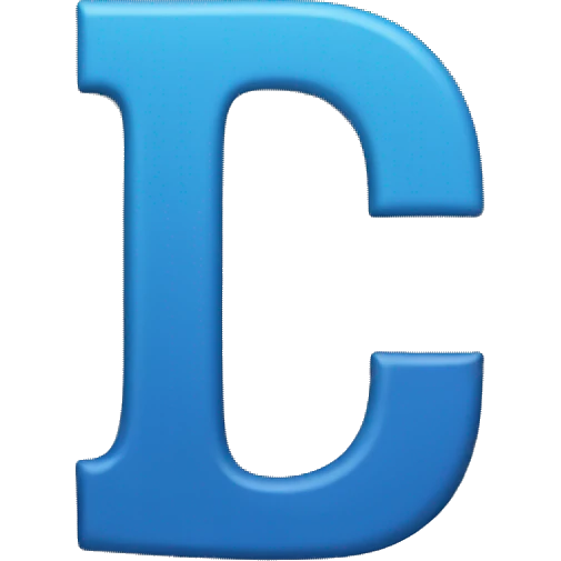 Blue letter c emoji