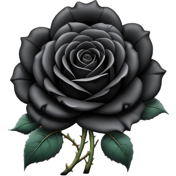 Black rose emoji