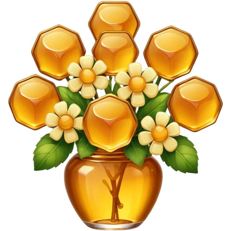 Bouquet made out of honey  emoji