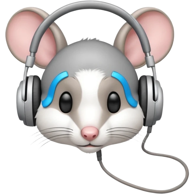 mice wearing headphones emoji