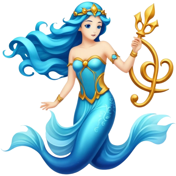 The zodiac symbol Aquarius. emoji