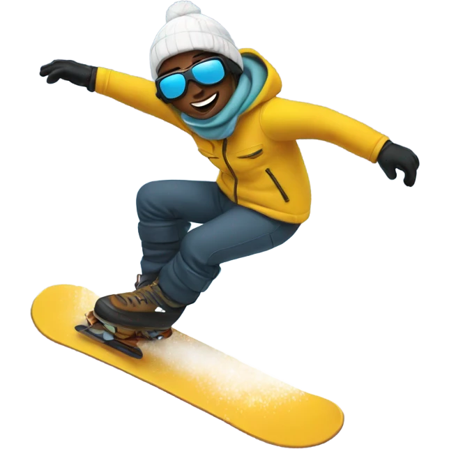 me snowboarding emoji