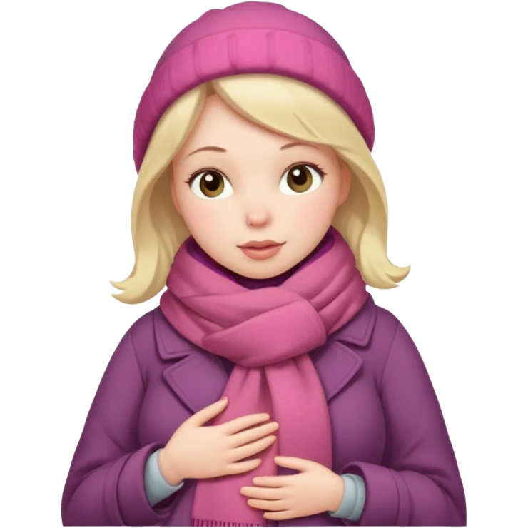 Pregnant winter emoji