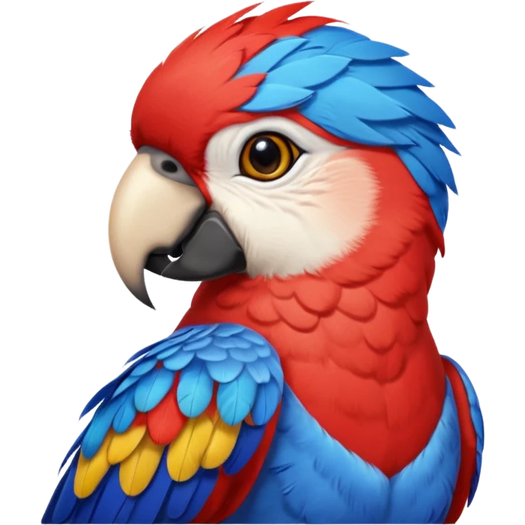 red parrot with shirt emoji