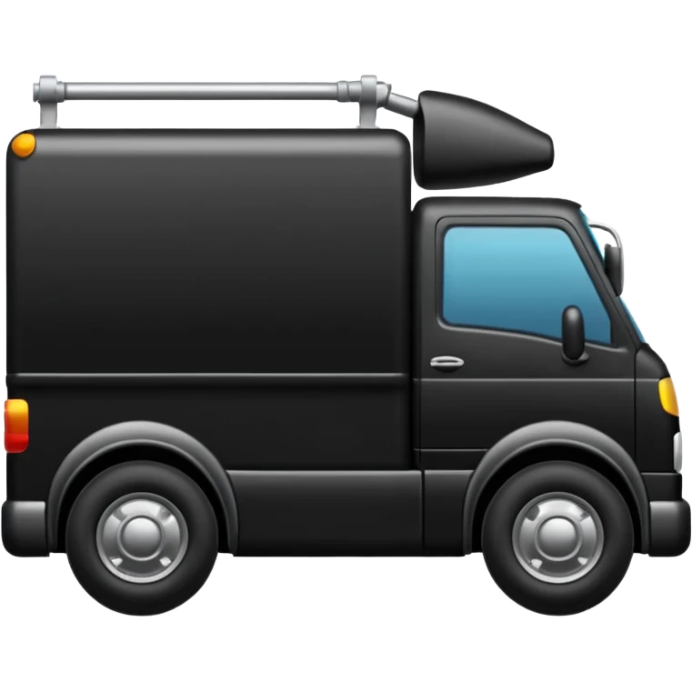 quiero un emoji de un camion en tonos negro emoji