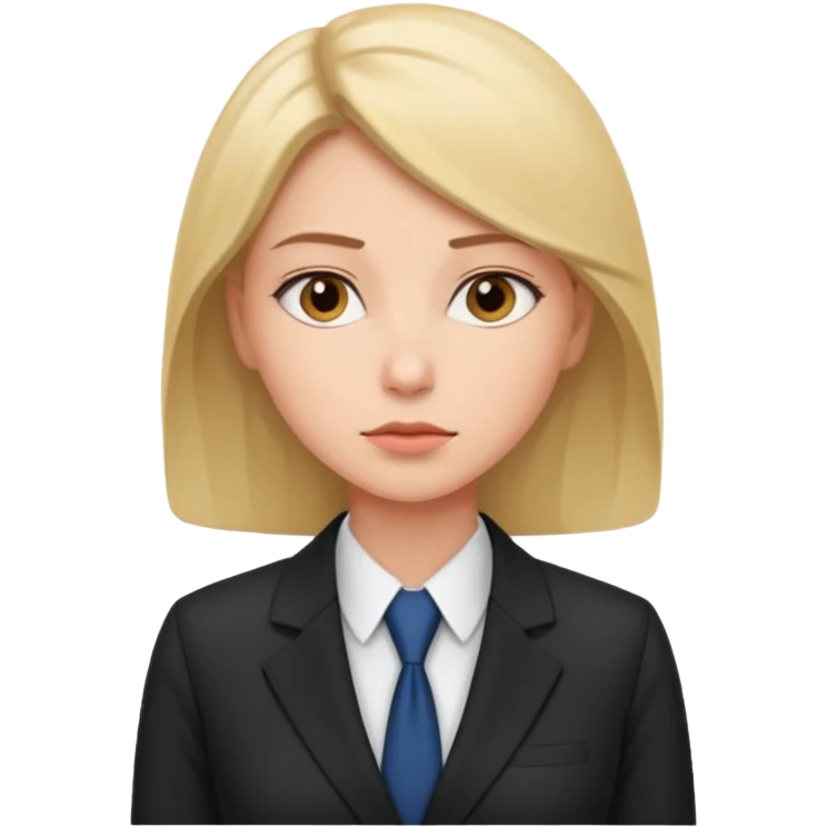 the woman in suits thinks about several people emoji