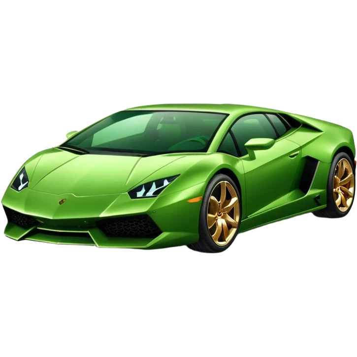 Green lamborghni emoji