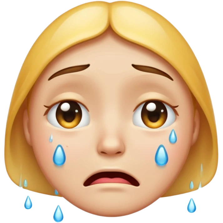 crying face emoji, expressive and clear emoji