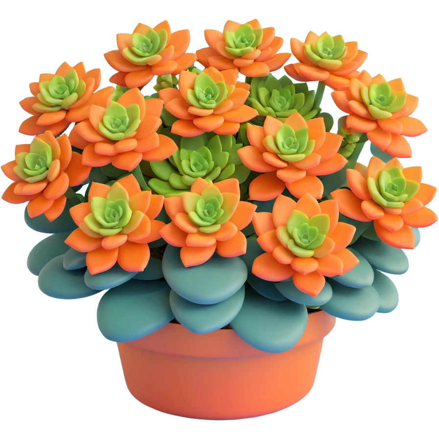 Sedum Pachyphyllum succulent with chubby blue-green leaves emoji