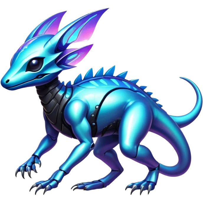  exotic tropical cyber-Protogen-Fakémon-Vernid-creature emoji