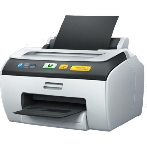 Printer with a no sign through it emoji