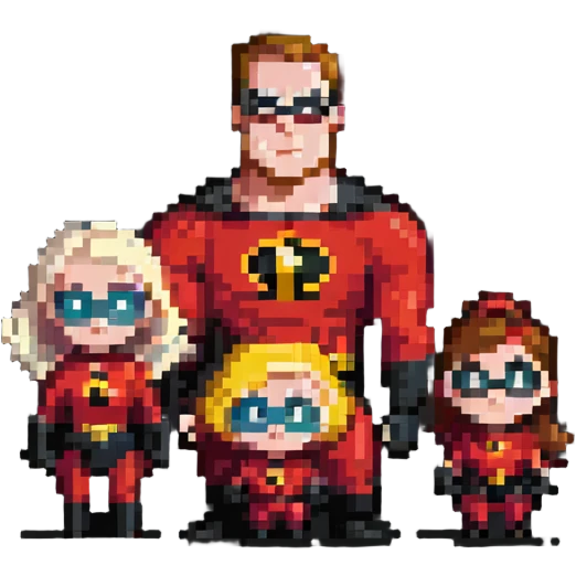 Incredibles superhero family emoji