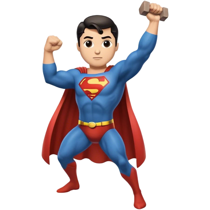 Superman doing the hammer dance  emoji