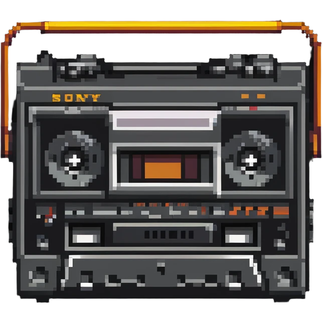 retro Sony Walkman cassette player emoji