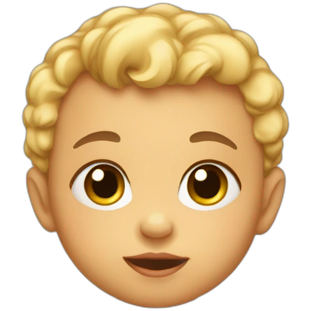 Baby think emoji