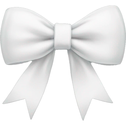 white bow emoji