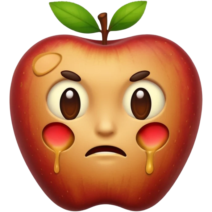 Spoiled apple emoji