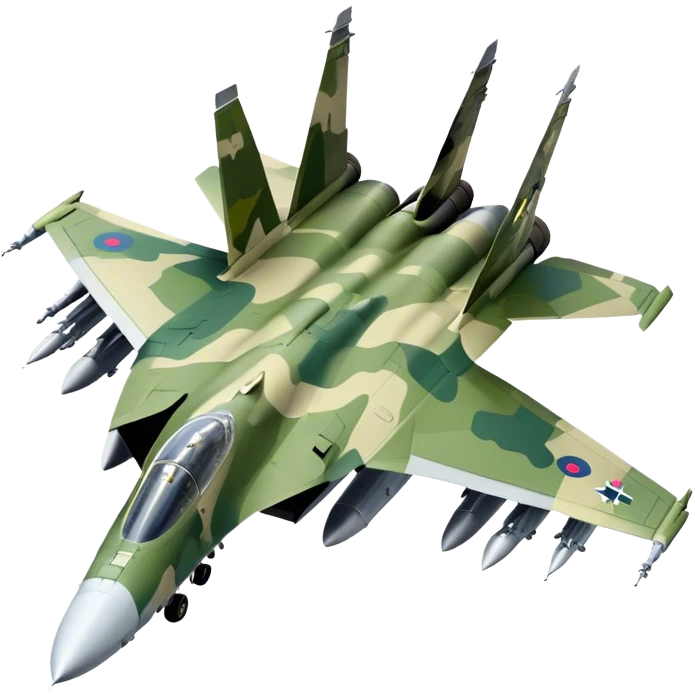 SU-35 Jet - Sukhoi (Model Year: 2020) (Iconic colour: Camouflage green) emoji