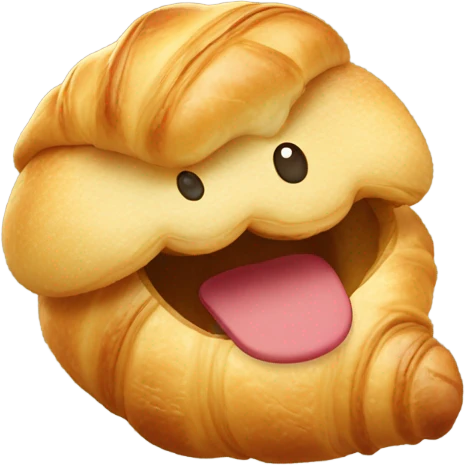 Súper cute croissant  emoji