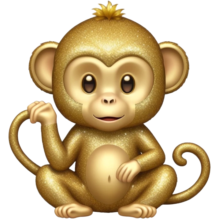 glitter monkey emoji