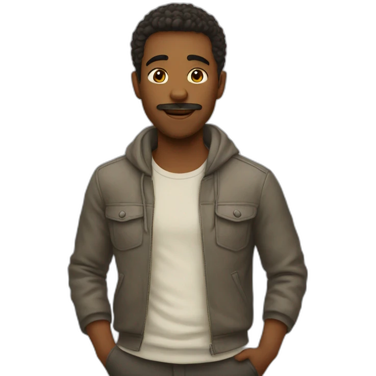 homme bisous emoji