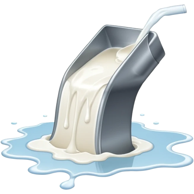 milk spilling on floor emoji